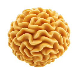 Golden Wave Sphere 3D Abstract Icon