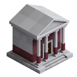Stylish Building Icon for Architectural Designs