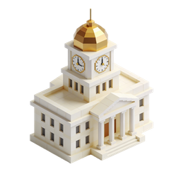 Stunning Government Building Icon for Civic Projects