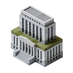 Stylized Government Building Icon for Civic Use