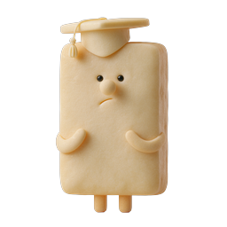 Adorable Graduation Cheese Character | Cute Student Mascot