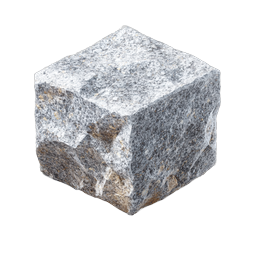Granite Stone Block Icon - Natural Building Material