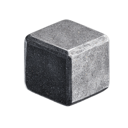 Granite Stone Cube Icon - Realistic 3D Stone Block