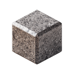 Granite Stone Cube - Realistic 3D Icon