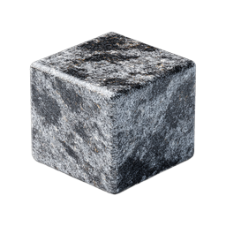 Granite Stone Cube Icon | 3D Realistic Building Material