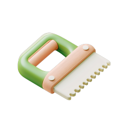 3D Grater Scraper Kitchen Tool | Clay Style Icon