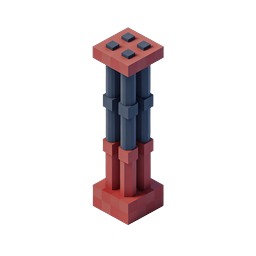 Griechische Säule 3D Isometrisches Icon - Klassische Architektur
