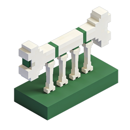 ไอคอน 3D วิหารกรีกโบราณแบบ Isometric