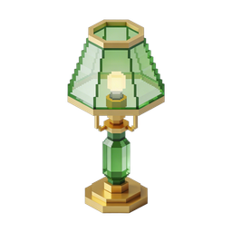 Elegant Green Lamp Icon for Home Decor