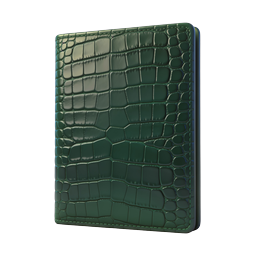 Green Leather Wallet - Premium Crocodile Texture Icon