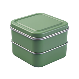 Icona porta pranzo impilabile verde - Contenitore Bento