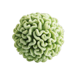 Green Moss Sphere 3D Icon | Organic Nature Element