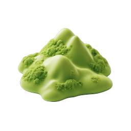 Green 3D Mountain Icon - Nature Landscape Design