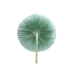 Green Clay Mushroom Icon - 3D Nature Design