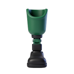 Green Rubber Boot 3D Icon | Realistic Footwear Design