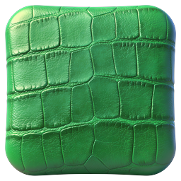 Green Dragon Scale Texture Tile - 3D Game Asset