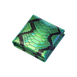 Green Snake Skin Fabric Icon - Exotic 3D Design