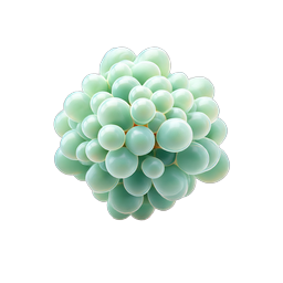 Glossy Green Sphere Cluster - 3D Realistic Icon