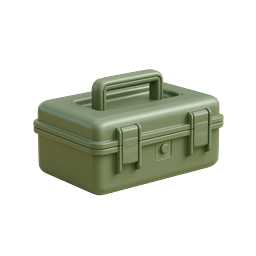 Green Toolbox 3D Icon - DIY Tools & Hardware