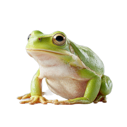 Realistic Green Tree Frog Icon | Wildlife Nature Design