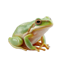 Green Tree Frog Realistic Wildlife Icon