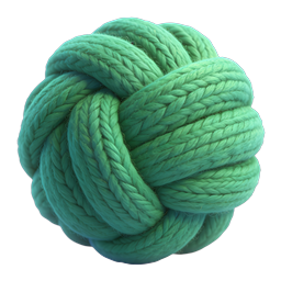 Green Yarn Ball Icon - Realistic Knitting & Craft Icon