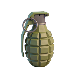 Stylized Grenade Icon for Military and Gaming