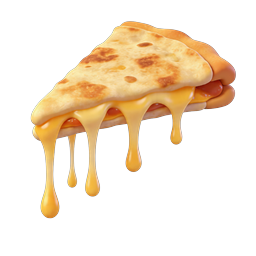 Grilled Cheese Sandwich Icon - Melting 3D Food Icon