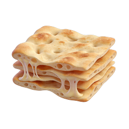 Grilled Cheese Stack Icon - Realistic 3D Food Illustration