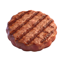 Grilled Hamburger Icon for Food Themes