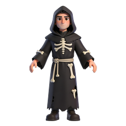 3D Grim Reaper Character Icon - Halloween Fantasy
