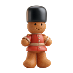 Cute Royal Guard Toy Character 3D Icon