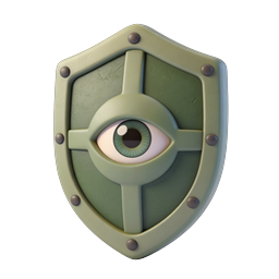 Guardian Eye Shield Icon - Mystical Protection Symbol