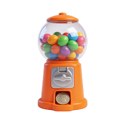 Colorful Gumball Machine 3D Icon | Candy Dispenser
