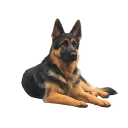 German Shepherd Icon for Pet Care and Training