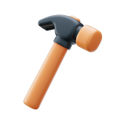 Stylish Hammer Icon for DIY Projects and Construction