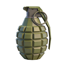 Military Hand Grenade 3D Icon - Tactical Weapon Asset