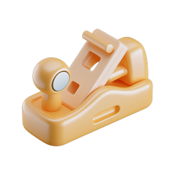 Hand Plane Woodworking Tool 3D Icon