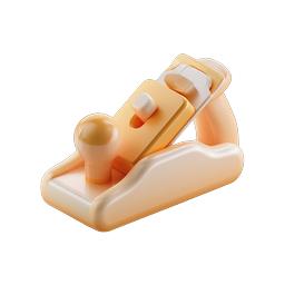Hand Plane Woodworking Tool 3D Icon