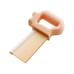 Stylized Hand Saw Icon for DIY and Carpentry