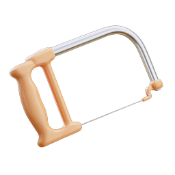 Hand Saw Icon - Realistic Tool Illustration