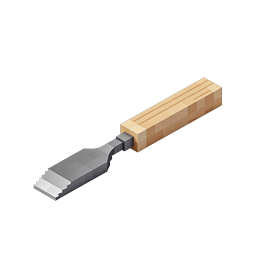 Hand Saw Tool Icon - 3D Isometric Wood Cutting Design