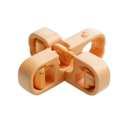Handcuffs 3D Clay Icon - Law Enforcement Symbol