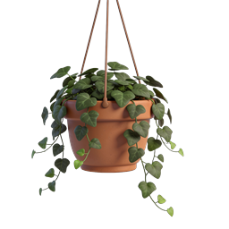 Hanging Plant Pot Icon - 3D Realistic Houseplant