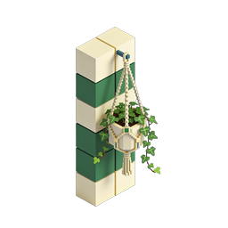 Isometric Hanging Planter Block Tower Icon