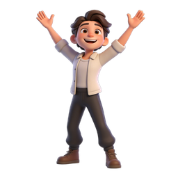 Cheerful Boy Icon for Positive Engagement