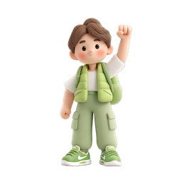 Happy Kid Icon for Children's Projects and Education