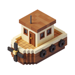 Stylized Boat House Icon for Transport and Marine Themes