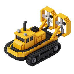 Vibrant Hovercraft Icon for Transportation Themes