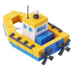 Vibrant Toy Boat Icon for Playful Designs